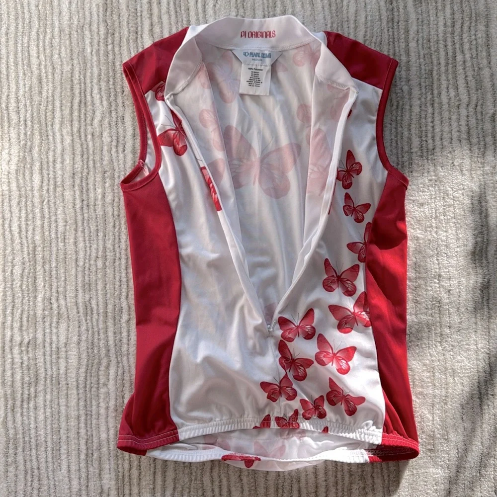 Pearl Izumi Butterfly Graphic Sleeveless Cycling Jersey Medium, NWOT - Picture 5 of 6